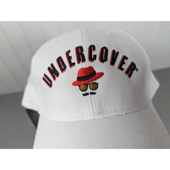 Undercover Hat Cap Adjustable‎ Strapback White By Hit Wear - Picture 2 of 6